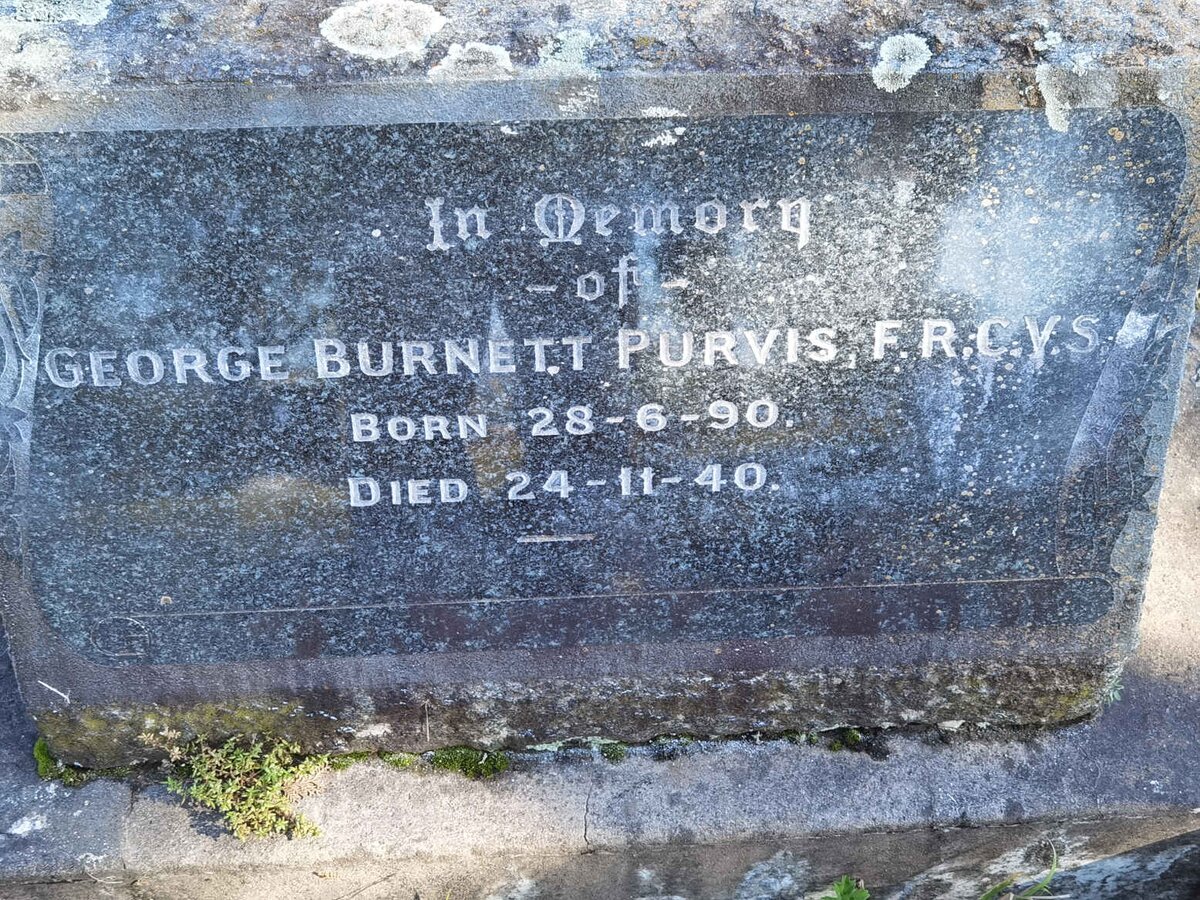 PURVIS George Burnett 1890-1940