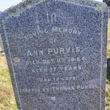 PURVIS Ann -1884