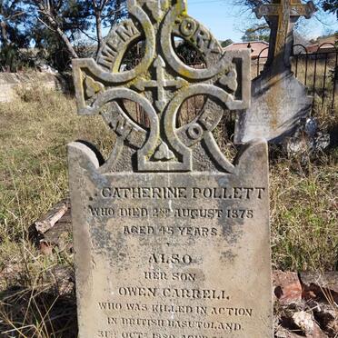 POLLETT Catherine -1875 :: CARRELL Owen -1880