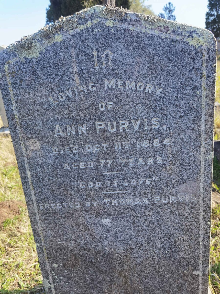 PURVIS Ann -1884