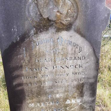PINNOCK James 1863-1916 &amp; Martha Ann 1865-1943