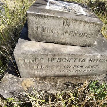 RITCHIE Agnes Henrietta 1860-1894