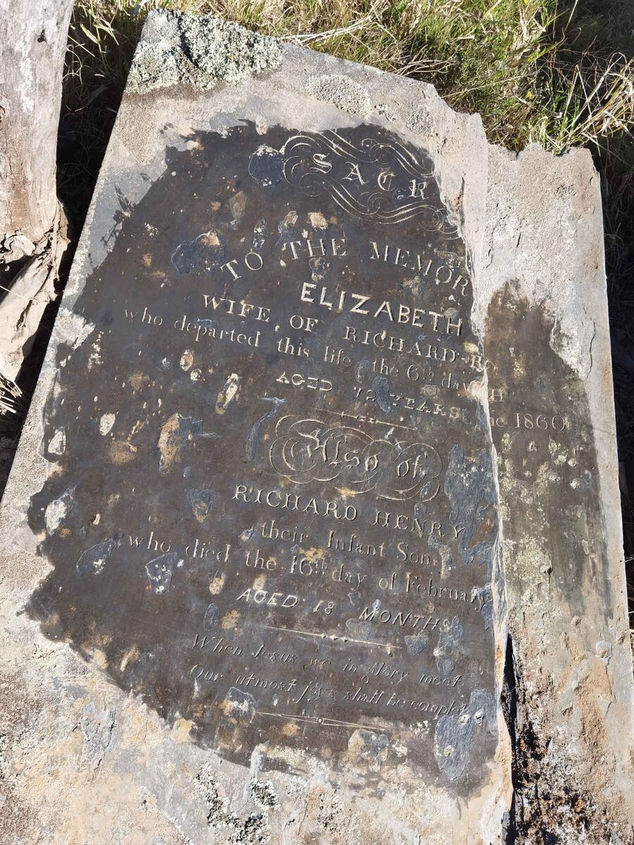 RALPH Elizabeth -1860 :: RALPH Richard Henry  -1831