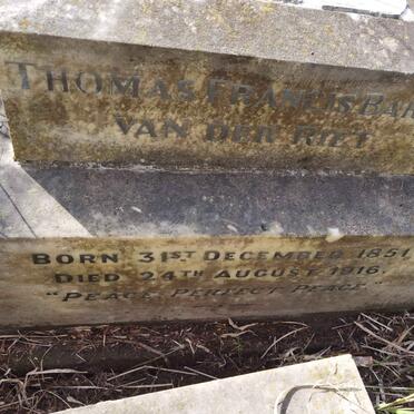 RIET Thomas Francis Barry, van der 1851-1916