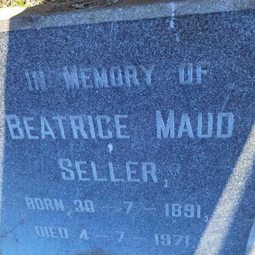 SELLER Beatrice Maud 1891-1971