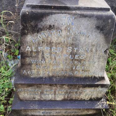 STAPLES Alfred Stanley -1899