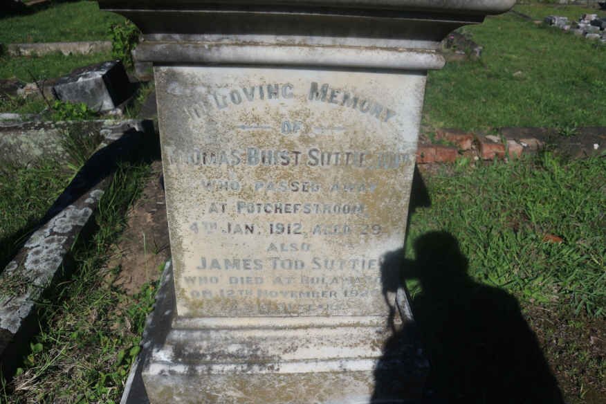 SUTTIE Thomas Buist -1912 :: SUTTIE James Tod -1925