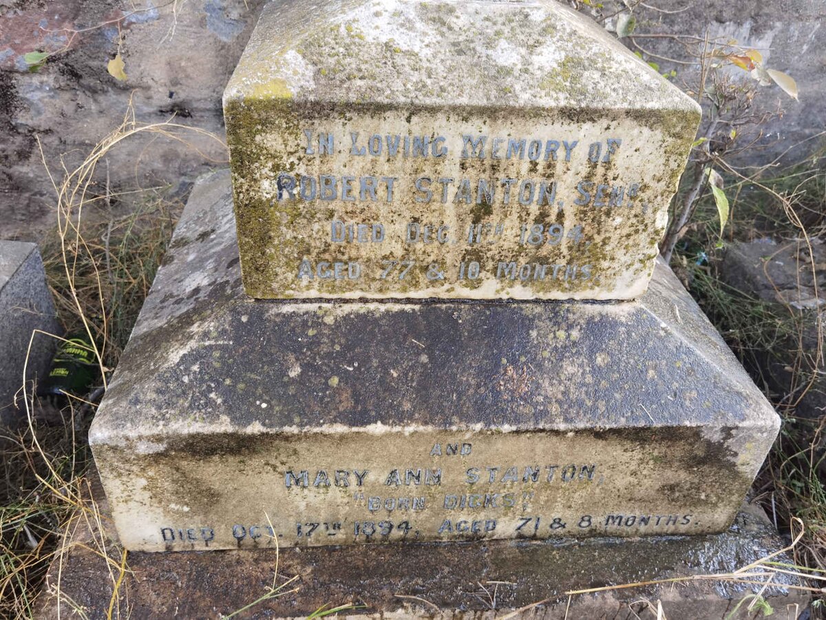 STANTON Robert -1894 & Mary Ann DICKS -1894