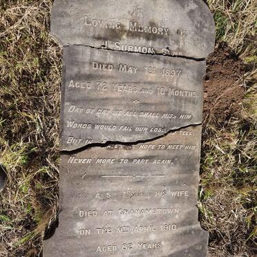 SURMON J. -1897 &amp; Jane -1910