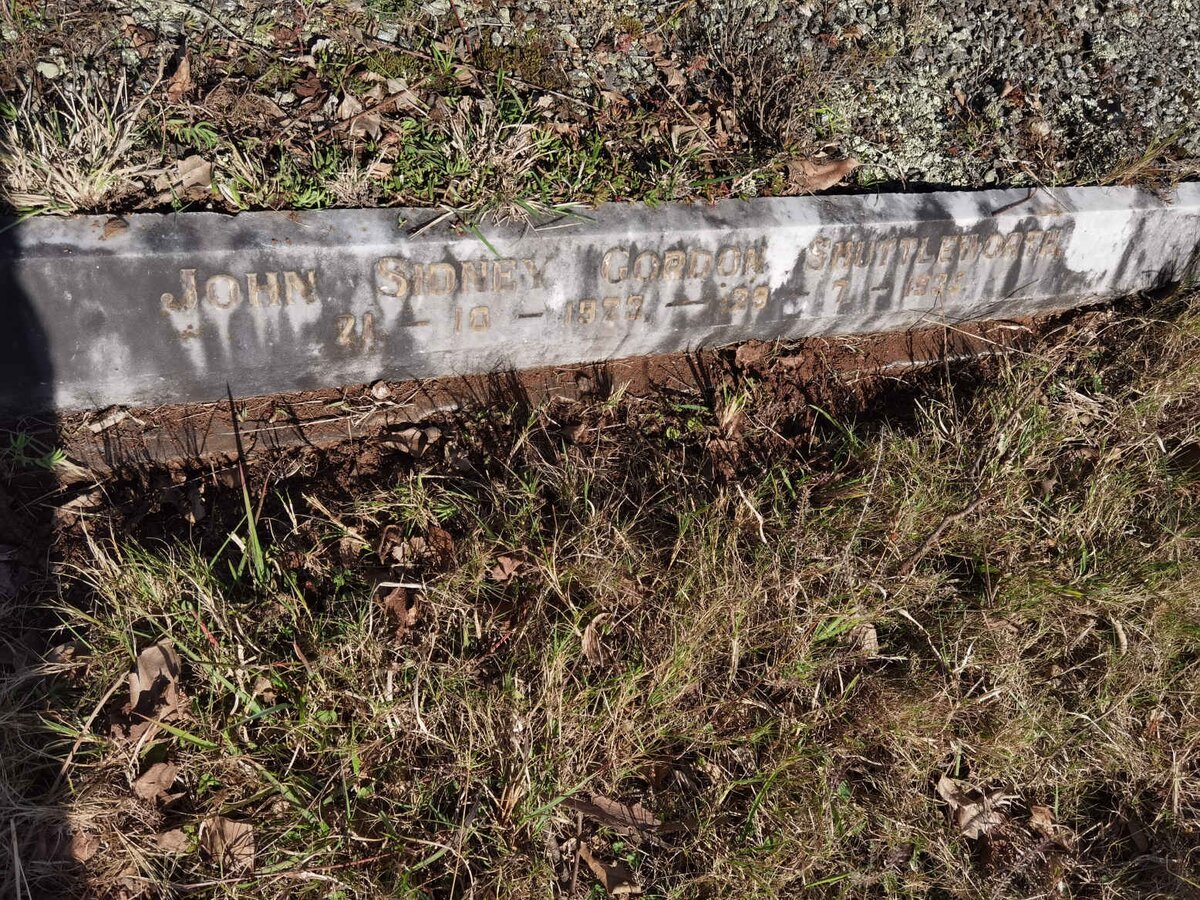 SHUTTLEWORTH John Sidney Gordon 1923-1935