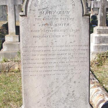 SMITH Mary Ann 1826-1873