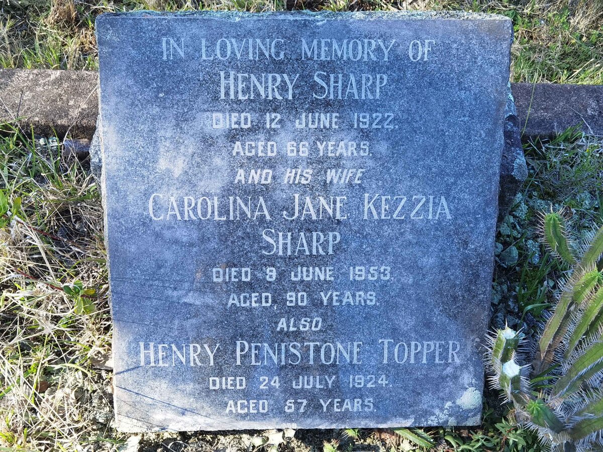 SHARP Henry -1922 &amp; Carolina Jane Kezzia -1953 :: TOPPER Henry Penistone -1924