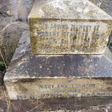 STANTON Robert -1894 & Mary Ann DICKS -1894