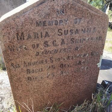 SHIPPARD Maria Susanna nee STOCKENSTROM 1835-1870