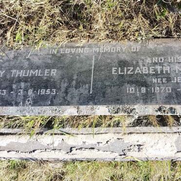 THUMLER Henry 1863-1953 &amp; Elizabeth M. JEWISS 1870-1947