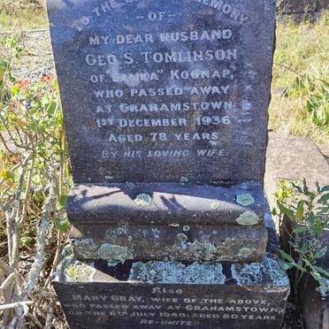 TOMLINSON Geo. S. -1936 &amp; Mary Gray -1940
