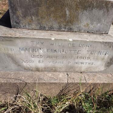 TURNER Marion Charlotte -1909