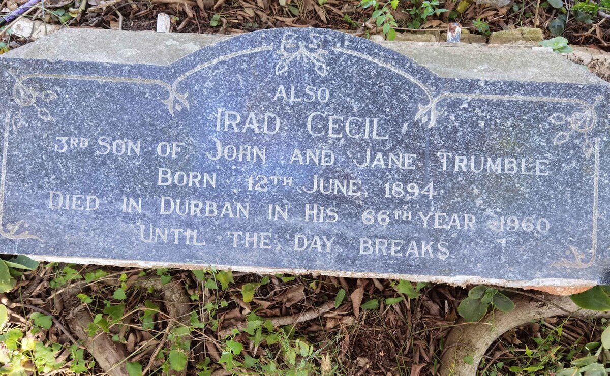 TRUMBLE Irad Cecil 1894-1960