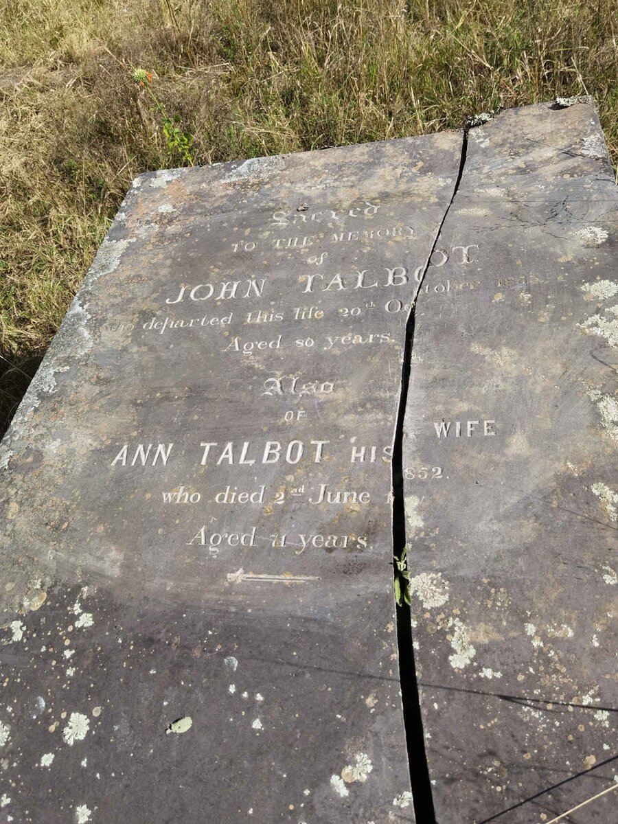 TALBOT John -1853 &amp; Ann -1852 _1