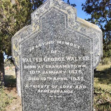 WALKER Walter George 1876-1937