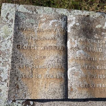 WINFIELD George -1933 :: WINFIELD Donald -1950