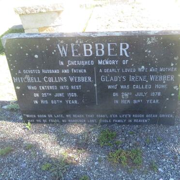 WEBBER Mitchell Collins -1969 &amp; Gladys Irene -1978