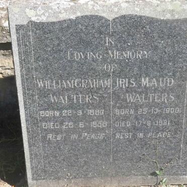 WALTERS William Graham 1890-1958 &amp; Iris Maud 1900-1981