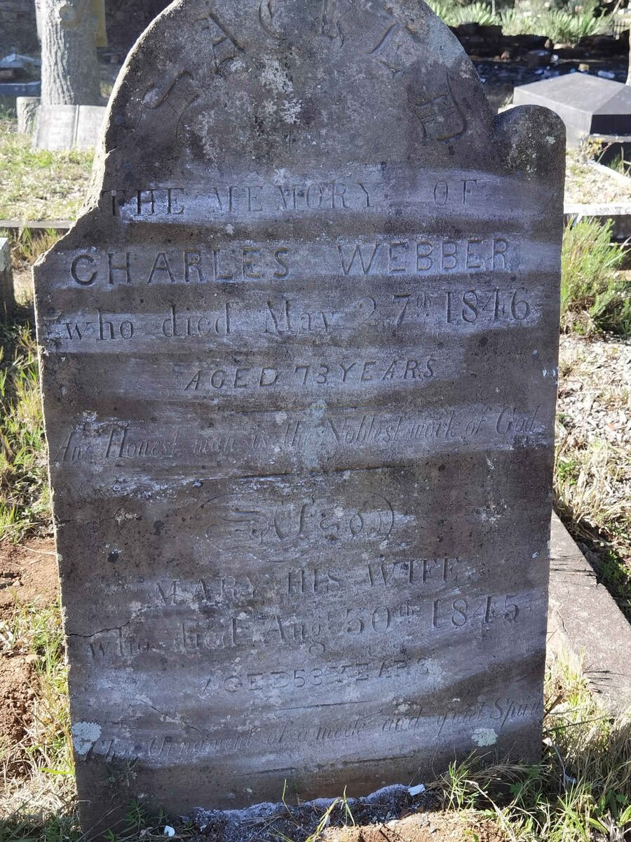 WEBBER Charles -1846 &amp; Mary -1845