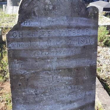 WEBBER Charles -1846 &amp; Mary -1845