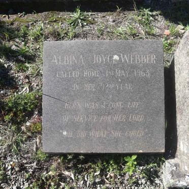 WEBBER Albina Joyce -1963