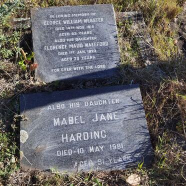WEBSTER George William -1915 :: WAKEFORD Florence Maud nee WEBSTER -1923 :: HARDING Mabel Jane nee WEBSTER -1981