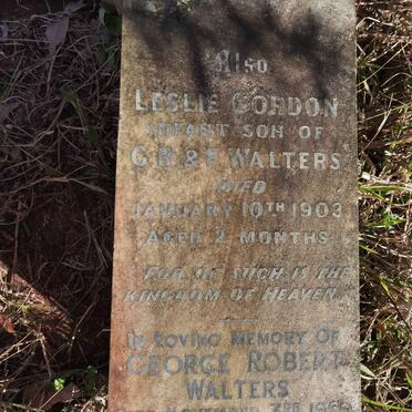 WALTERS George Robert -1959 :: WALTERS Leslie Gordon -1903