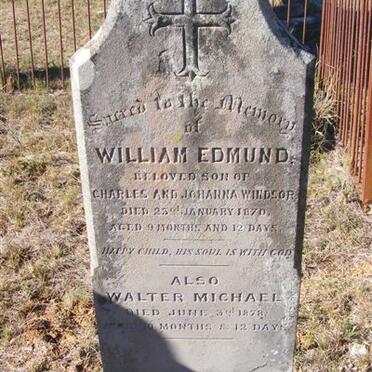 WINDSOR William Edmund -1870 :: WINDSOR  Walter Michael - 1878