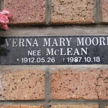 MOORE Verna Mary nee McLEAN 1912-1987