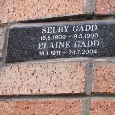 GADD Selby 1909-1990 &amp; Elaine 1911-2004