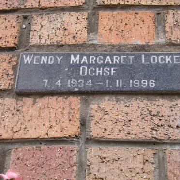 OCHSE Wendy Margaret Locke 1934-1996