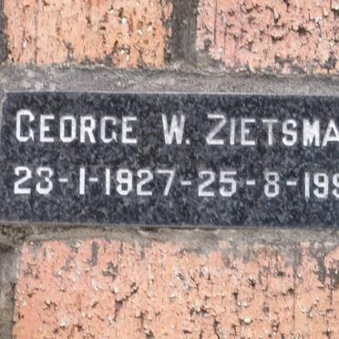 ZIETSMAN George W. 1927-1992