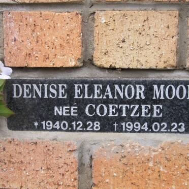 MOORE Denise Eleanor nee COETZEE 1940-1994