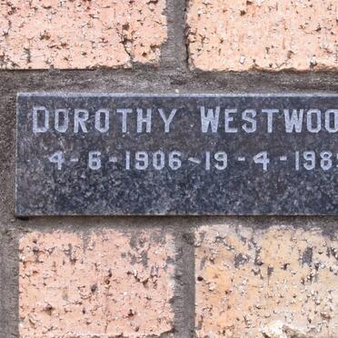 WESTWOOD Dorothy 1906-1989