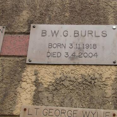 BURLS B.W.G. 1918-2004