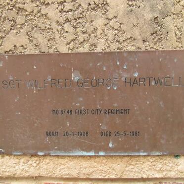 HARTWELL Wilfred George 1908-1981