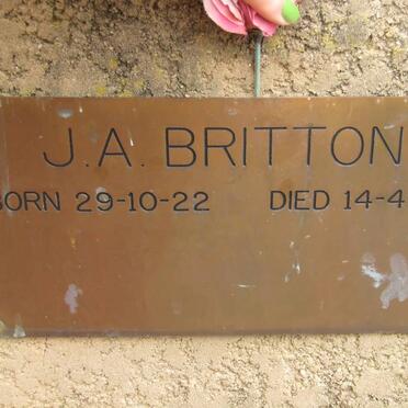BRITTON J.A. 1922-2000