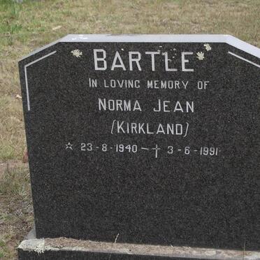 BARTLE Norma Jean nee KIRKLAND 1940-1991