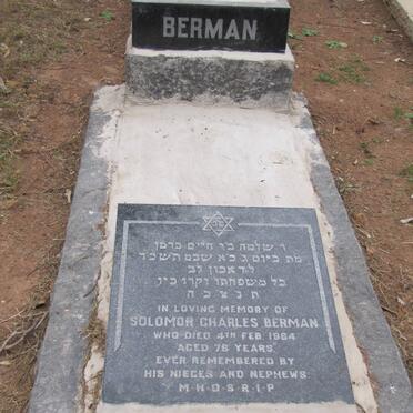 BERMAN Solomon Charles -1964