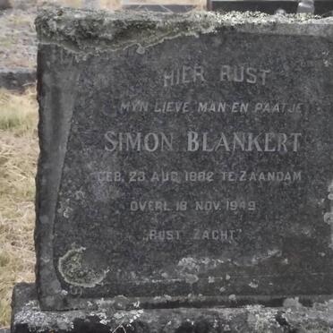 BLANKERT Simon 1882-1949
