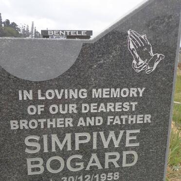 BOGARD Simpiwe 1958-2012
