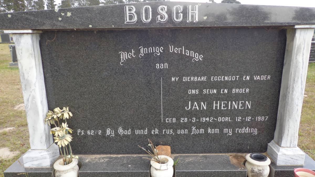 BOSCH Jan Heinen 1942-1987