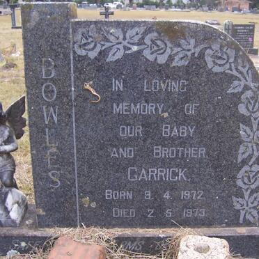 BOWLES Garrick 1972-1973