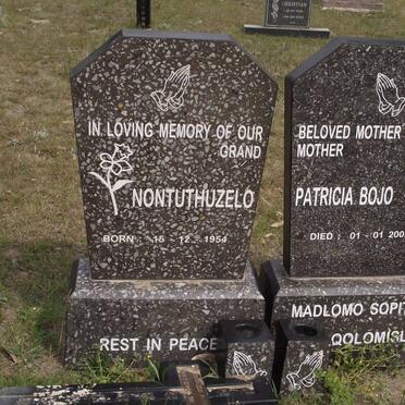 BOJO Nontuthuzelo Patricia 1954-2002