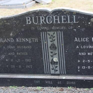 BURCHELL Roland Kenneth 1912-1977 &amp; Alice Mary 1911-1986